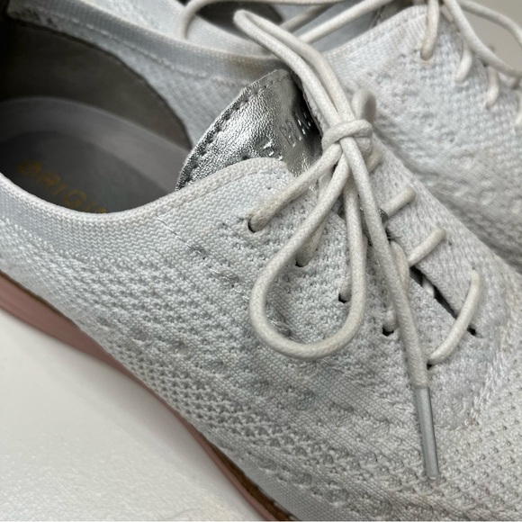 Cole Haan Originalgrand Stitchlite Wingtip Oxford White Pink - Picture 13 of 14